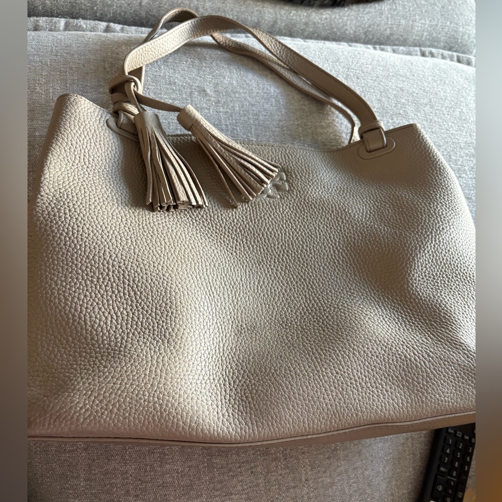 Tory Burch Thea Center-Zip Tote Bag